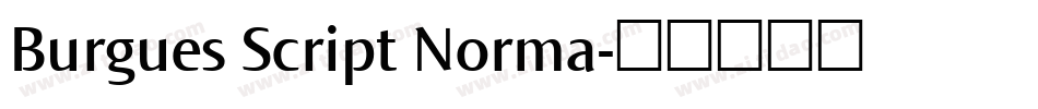 Burgues Script Norma字体转换